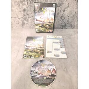 Civilization 5 - Sid Meier (PC, DVD, 2010) Complete With Manual And Poster